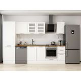 Alvinka 300X210 cm Klasik Mebran Mutfak Dolabı MB-E80B60S40-3 Beyaz - Mdf