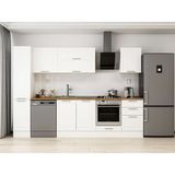 Alvinka 300X210 cm Klasik Mebran Mutfak Dolabı MB-E90B40S50-2 Beyaz - Suntalam