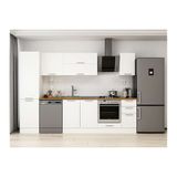Alvinka 300X210 Cm Klasik Mebran Mutfak Dolabı, Mb E90B50S40 2 Mebran Beyaz Mdf