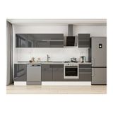 Alvinka 300X210 Cm Mutfak Dolabı, M E80S50S50 2 Antrasit Suntalam