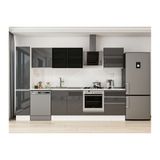 Alvinka 300X210 Cm Mutfak Dolabı, Mb E80B40S60 3 Antrasit Suntalam