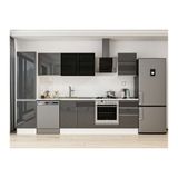 Alvinka 300X210 Cm Mutfak Dolabı, Mb E80B50S50 3 Antrasit Suntalam