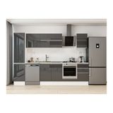 Alvinka 300X210 Cm Mutfak Dolabı, Mb E90B45S45 2 Antrasit Suntalam