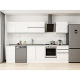 Alvinka 305X210 cm High Gloss Mutfak Dolabı M-E80S45S60-2 Beyaz - Suntalam