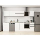 Alvinka 305X210 cm High Gloss Mutfak Dolabı M-E80S60S45-2 Beyaz - Suntalam