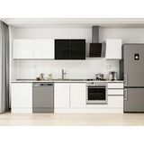 Alvinka 305X210 cm High Gloss Mutfak Dolabı M-E80S60S45-3 Beyaz - Suntalam