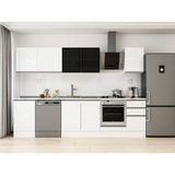 Alvinka 305X210 cm High Gloss Mutfak Dolabı M-E90S50S45-3 Beyaz - Suntalam