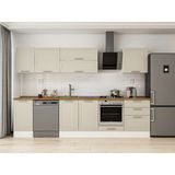 Alvinka 305X210 cm Klasik Mebran Mutfak Dolabı M-E80S45S60-2 Kumtaşı - Mdf