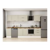 Alvinka 305X210 Cm Klasik Mebran Mutfak Dolabı, M E80S45S60 2 Mebran Kumtaşı Mdf
