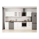 Alvinka 305X210 Cm Klasik Mebran Mutfak Dolabı, M E80S45S60 3 Mebran Beyaz Suntalam