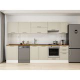 Alvinka 305X210 cm Klasik Mebran Mutfak Dolabı M-E80S60S45-1 Kumtaşı - Mdf