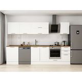 Alvinka 305X210 cm Klasik Mebran Mutfak Dolabı M-E80S60S45-2 Beyaz - Mdf