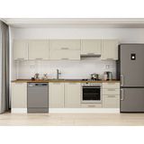 Alvinka 305X210 cm Klasik Mebran Mutfak Dolabı M-E90S45S50-1 Kumtaşı - Suntalam