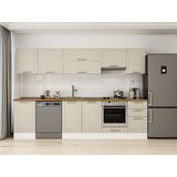 Alvinka 305X210 cm Klasik Mebran Mutfak Dolabı M-E90S50S45-1 Kumtaşı - Mdf