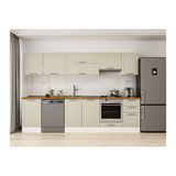 Alvinka 305X210 Cm Klasik Mebran Mutfak Dolabı, M E90S50S45 1 Mebran Kumtaşı Suntalam