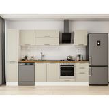 Alvinka 305X210 cm Klasik Mebran Mutfak Dolabı MB-E90B45S50-2 Kumtaşı - Suntalam
