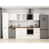 Alvinka 305X210 cm Klasik Mebran Mutfak Dolabı MB-E90B45S50-3 Beyaz - Mdf