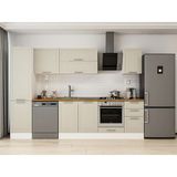 Alvinka 305X210 cm Klasik Mebran Mutfak Dolabı MB-E90B50S45-2 Kumtaşı - Mdf