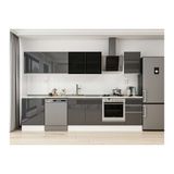 Alvinka 305X210 Cm Mutfak Dolabı, M E80S60S45 3 Antrasit Suntalam