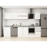 Alvinka 310X210 cm High Gloss Mutfak Dolabı M-E80S60S50-2 Beyaz - Suntalam