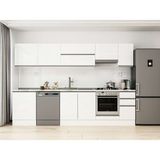 Alvinka 310X210 cm High Gloss Mutfak Dolabı M-E90S60S40-1 Beyaz - Suntalam