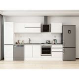 Alvinka 310X210 cm High Gloss Mutfak Dolabı MB-E80B50S60-2 Beyaz - Suntalam