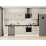 Alvinka 310X210 cm Klasik Mebran Mutfak Dolabı M-E90S40S60-2 Kumtaşı - Suntalam