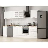 Alvinka 310X210 cm Klasik Mebran Mutfak Dolabı M-E90S40S60-3 Beyaz - Suntalam