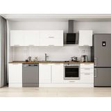 Alvinka 310X210 cm Klasik Mebran Mutfak Dolabı M-E90S50S50-2 Beyaz - Mdf
