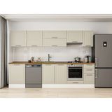 Alvinka 310X210 cm Klasik Mebran Mutfak Dolabı M-E90S60S40-1 Kumtaşı - Mdf