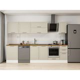 Alvinka 310X210 cm Klasik Mebran Mutfak Dolabı M-E90S60S40-2 Kumtaşı - Suntalam
