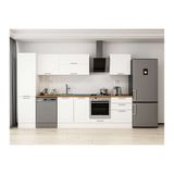 Alvinka 310X210 Cm Klasik Mebran Mutfak Dolabı, Mb E80B50S60 2 Mebran Beyaz Suntalam