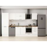 Alvinka 310X210 cm Klasik Mebran Mutfak Dolabı MB-E80B60S50-2 Beyaz - Mdf