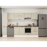 Alvinka 310X210 cm Klasik Mebran Mutfak Dolabı MB-E90B40S60-1 Kumtaşı - Mdf