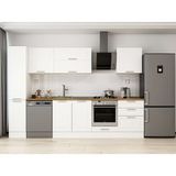 Alvinka 310X210 cm Klasik Mebran Mutfak Dolabı MB-E90B40S60-2 Beyaz - Suntalam