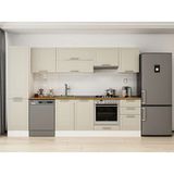 Alvinka 310X210 cm Klasik Mebran Mutfak Dolabı MB-E90B50S50-1 Kumtaşı - Suntalam