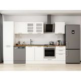 Alvinka 310X210 cm Klasik Mebran Mutfak Dolabı MB-E90B50S50-3 Beyaz - Mdf