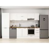 Alvinka 310X210 cm Klasik Mebran Mutfak Dolabı MB-E90B60S40-1 Beyaz - Suntalam