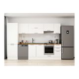 Alvinka 310X210 Cm Klasik Mebran Mutfak Dolabı, Mb E90B60S40 1 Mebran Beyaz Suntalam