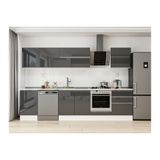 Alvinka 310X210 Cm Mutfak Dolabı, M E80S50S60 2 Antrasit Mdf