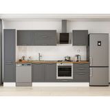 Alvinka 315X210 cm Klasik Mebran Mutfak Dolabı MB-E90B45S60-2 Antrasit - Mdf