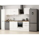 Alvinka 315X210 cm Klasik Mebran Mutfak Dolabı MB-E90B45S60-2 Beyaz - Suntalam