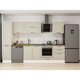 Alvinka 315X210 cm Klasik Mebran Mutfak Dolabı MB-E90B45S60-2 Kumtaşı - Suntalam