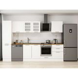 Alvinka 315X210 cm Klasik Mebran Mutfak Dolabı MB-E90B45S60-3 Beyaz - Suntalam