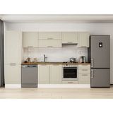 Alvinka 315X210 cm Klasik Mebran Mutfak Dolabı MB-E90B60S45-1 Kumtaşı - Mdf