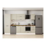Alvinka 315X210 Cm Klasik Mebran Mutfak Dolabı, Mb E90B60S45 2 Mebran Kumtaşı Suntalam