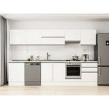 Alvinka 320X210 cm High Gloss Mutfak Dolabı M-E80S60S60-1 Beyaz - Suntalam