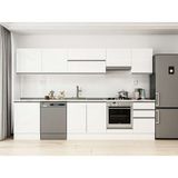 Alvinka 320X210 cm High Gloss Mutfak Dolabı M-E90S60S50-1 Beyaz - Suntalam