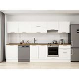 Alvinka 320X210 cm Klasik Mebran Mutfak Dolabı M-E80S60S60-1 Beyaz - Mdf
