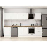 Alvinka 320X210 cm Klasik Mebran Mutfak Dolabı M-E80S60S60-2 Beyaz - Mdf